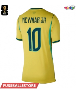 Günstige Brasilien Neymar Jr #10 Heimtrikot Damen WM 2026 Kurzarm